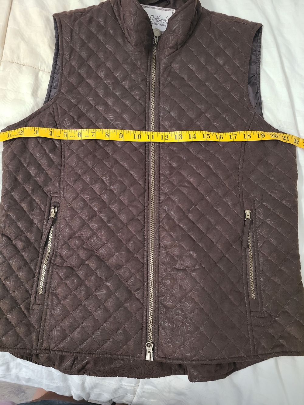Outback Quilted Brown Women's Vest - Sleeveless Jacket